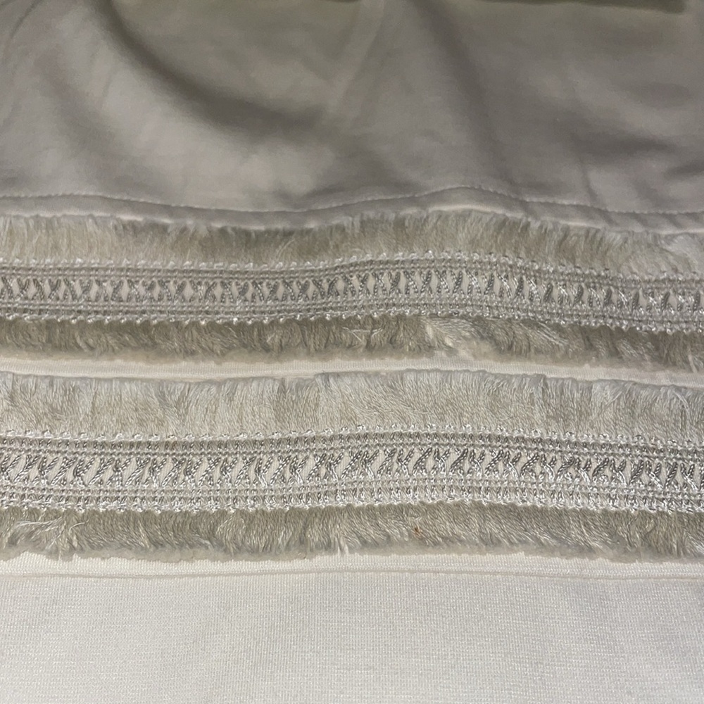 Sara Campbell Sleeveless‎ Dress.  Lined.  Fringe waist.  Size Medium. - Picture 6 of 12